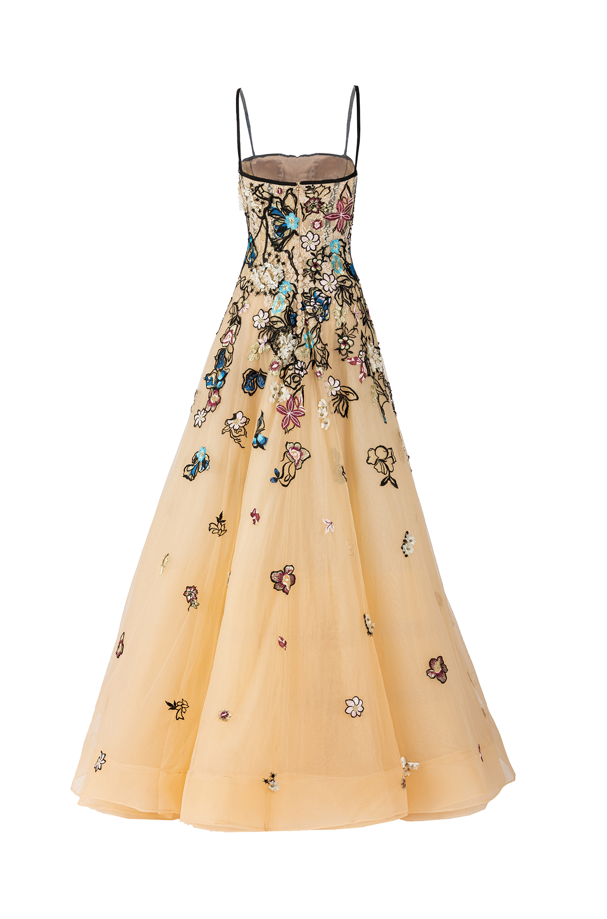 Floral evening gown hotsell